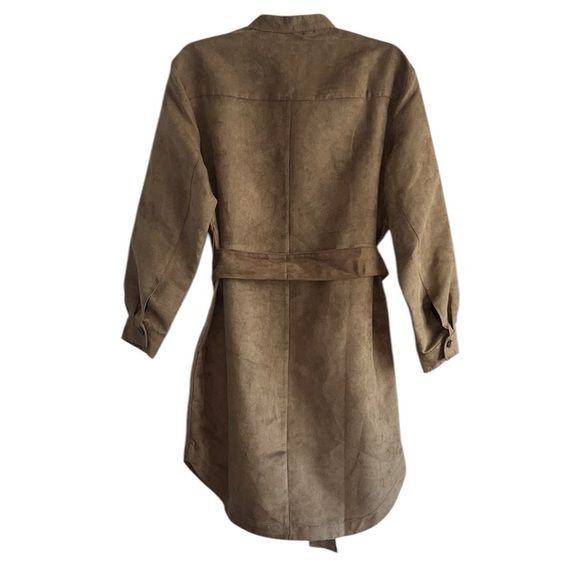 Banana Republic Vegan Suede Shirt Dress Size Small NWT - Picture 7 of 12